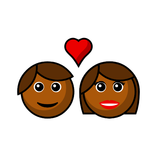 Couple With Heart: Person, Woman, Medium-Dark Skin Tone Couple With Heart: Person, Woman, Medium-Dark Skin Tone