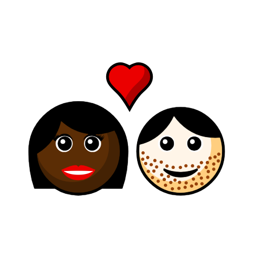 Couple with Heart: Woman, Man, Dark Skin Tone, Light Skin Tone Couple with Heart: Woman, Man, Dark Skin Tone, Light Skin Tone