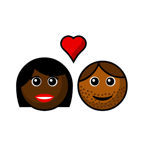 Couple with Heart: Woman, Man, Dark Skin Tone, Medium-Dark Skin Tone Couple with Heart: Woman, Man, Dark Skin Tone, Medium-Dark Skin Tone