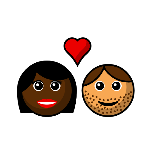 Couple with Heart: Woman, Man, Dark Skin Tone, Medium Skin Tone Couple with Heart: Woman, Man, Dark Skin Tone, Medium Skin Tone