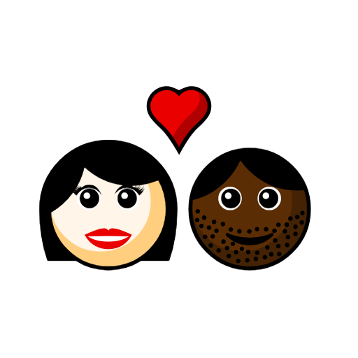 Couple with Heart: Woman, Man, Light Skin Tone, Dark Skin Tone Couple with Heart: Woman, Man, Light Skin Tone, Dark Skin Tone