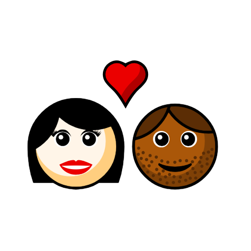 Couple with Heart: Woman, Man, Light Skin Tone, Medium-Dark Skin Tone Couple with Heart: Woman, Man, Light Skin Tone, Medium-Dark Skin Tone