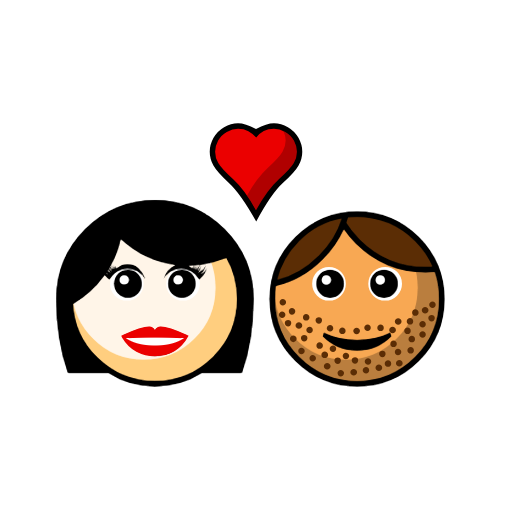 Couple with Heart: Woman, Man, Light Skin Tone, Medium Skin Tone Couple with Heart: Woman, Man, Light Skin Tone, Medium Skin Tone
