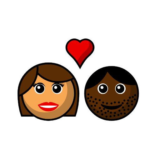 Couple with Heart: Woman, Man, Medium Skin Tone, Dark Skin Tone Couple with Heart: Woman, Man, Medium Skin Tone, Dark Skin Tone
