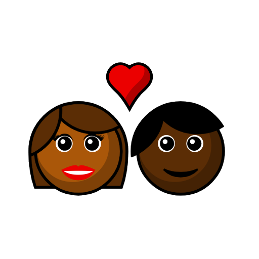 Couple With Heart: Woman, Person, Medium-Dark Skin Tone, Dark Skin Tone Couple With Heart: Woman, Person, Medium-Dark Skin Tone, Dark Skin Tone