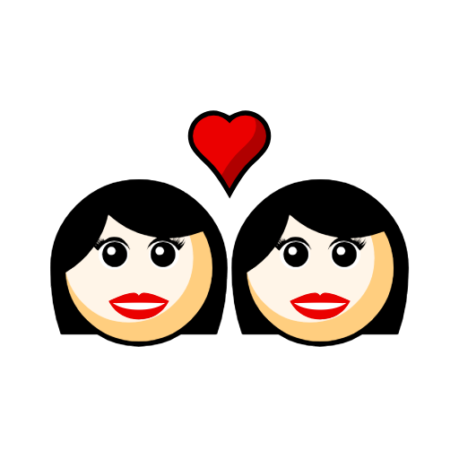 Couple with Heart: Woman, Woman, Light Skin Tone Couple with Heart: Woman, Woman, Light Skin Tone