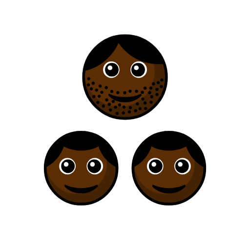 Family - Man: Dark Skin Tone, Boy: Dark Skin Tone, Boy: Dark Skin Tone Family - Man: Dark Skin Tone, Boy: Dark Skin Tone, Boy: Dark Skin Tone