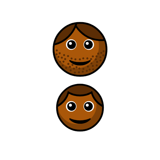 Family - Man: Medium-Dark Skin Tone, Boy: Medium-Dark Skin Tone Family - Man: Medium-Dark Skin Tone, Boy: Medium-Dark Skin Tone