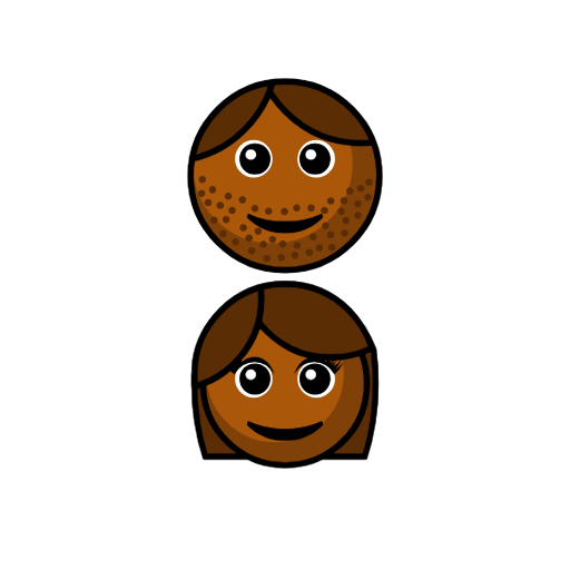 Family - Man: Medium-Dark Skin Tone, Girl: Medium-Dark Skin Tone Family - Man: Medium-Dark Skin Tone, Girl: Medium-Dark Skin Tone