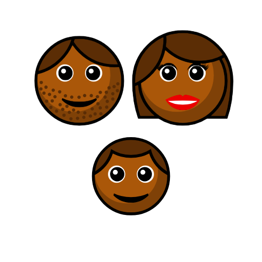 Family - Man: Medium-Dark Skin Tone, Woman: Medium-Dark Skin Tone, Boy: Medium-Dark Skin Tone Family - Man: Medium-Dark Skin Tone, Woman: Medium-Dark Skin Tone, Boy: Medium-Dark Skin Tone