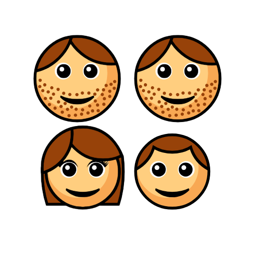 Family - Man: Medium-Light Skin Tone, Man: Medium-Light Skin Tone, Girl: Medium-Light Skin Tone, Boy: Medium-Light Skin Tone Family - Man: Medium-Light Skin Tone, Man: Medium-Light Skin Tone, Girl: Medium-Light Skin Tone, Boy: Medium-Light Skin Tone