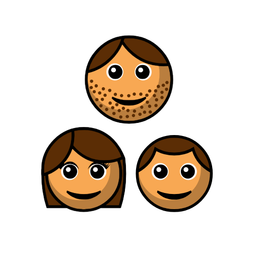 Family - Man: Medium Skin Tone, Girl: Medium Skin Tone, Boy: Medium Skin Tone Family - Man: Medium Skin Tone, Girl: Medium Skin Tone, Boy: Medium Skin Tone