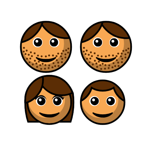 Family - Man: Medium Skin Tone, Man: Medium Skin Tone, Girl: Medium Skin Tone, Boy: Medium Skin Tone Family - Man: Medium Skin Tone, Man: Medium Skin Tone, Girl: Medium Skin Tone, Boy: Medium Skin Tone