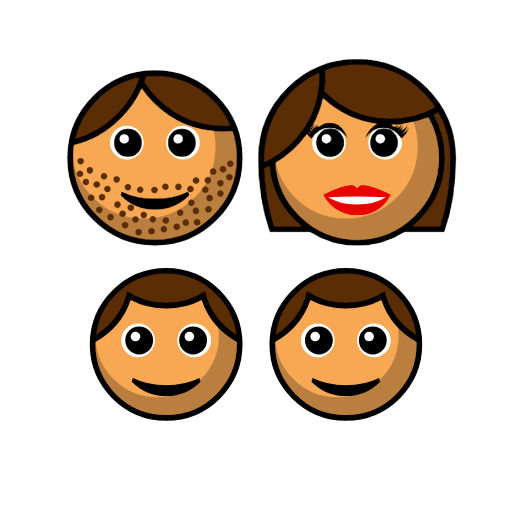 Family - Man: Medium Skin Tone, Woman: Medium Skin Tone, Boy: Medium Skin Tone, Boy: Medium Skin Tone Family - Man: Medium Skin Tone, Woman: Medium Skin Tone, Boy: Medium Skin Tone, Boy: Medium Skin Tone