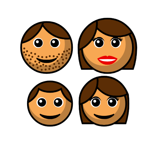 Family - Man: Medium Skin Tone, Woman: Medium Skin Tone, Boy: Medium Skin Tone, Girl: Medium Skin Tone Family - Man: Medium Skin Tone, Woman: Medium Skin Tone, Boy: Medium Skin Tone, Girl: Medium Skin Tone