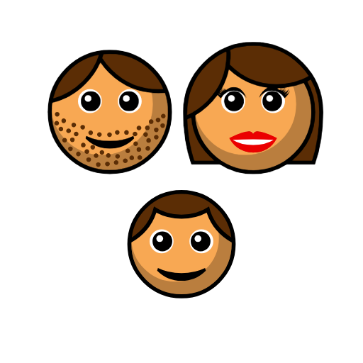 Family - Man: Medium Skin Tone, Woman: Medium Skin Tone, Boy: Medium Skin Tone Family - Man: Medium Skin Tone, Woman: Medium Skin Tone, Boy: Medium Skin Tone