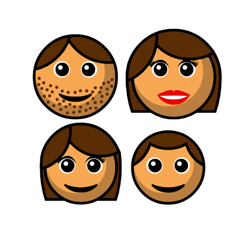 Family - Man: Medium Skin Tone, Woman: Medium Skin Tone, Girl: Medium Skin Tone, Boy: Medium Skin Tone Family - Man: Medium Skin Tone, Woman: Medium Skin Tone, Girl: Medium Skin Tone, Boy: Medium Skin Tone