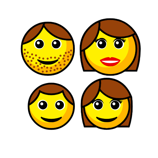Family: Man, Woman, Boy, Girl Family: Man, Woman, Boy, Girl