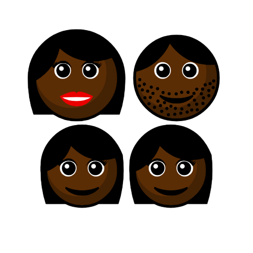 Family - Woman: Dark Skin Tone, Man: Dark Skin Tone, Girl: Dark Skin Tone, Girl: Dark Skin Tone Family - Woman: Dark Skin Tone, Man: Dark Skin Tone, Girl: Dark Skin Tone, Girl: Dark Skin Tone