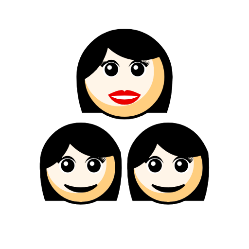 Family - Woman: Light Skin Tone, Girl: Light Skin Tone, Girl: Light Skin Tone Family - Woman: Light Skin Tone, Girl: Light Skin Tone, Girl: Light Skin Tone