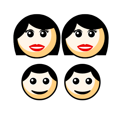 Family - Woman: Light Skin Tone, Woman: Light Skin Tone, Boy: Light Skin Tone, Boy: Light Skin Tone Family - Woman: Light Skin Tone, Woman: Light Skin Tone, Boy: Light Skin Tone, Boy: Light Skin Tone