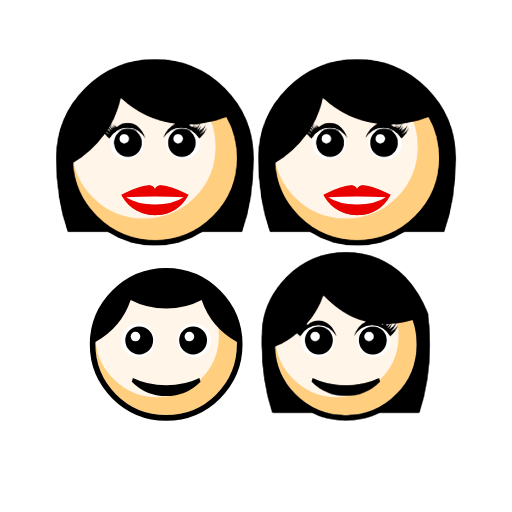Family - Woman: Light Skin Tone, Woman: Light Skin Tone, Boy: Light Skin Tone, Girl: Light Skin Tone Family - Woman: Light Skin Tone, Woman: Light Skin Tone, Boy: Light Skin Tone, Girl: Light Skin Tone