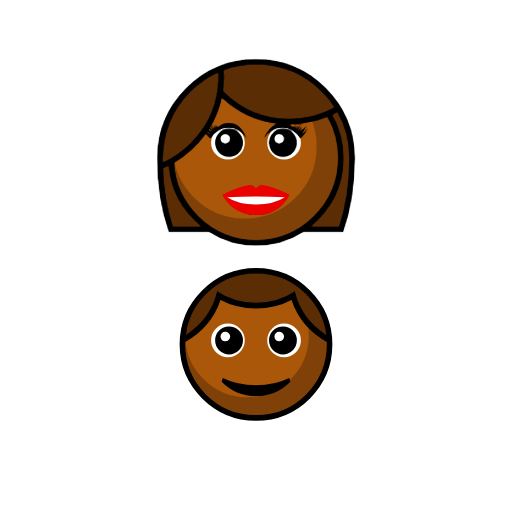 Family - Woman: Medium-Dark Skin Tone, Boy: Medium-Dark Skin Tone Family - Woman: Medium-Dark Skin Tone, Boy: Medium-Dark Skin Tone