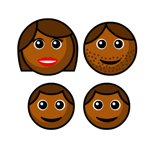 Family - Woman: Medium-Dark Skin Tone, Man: Medium-Dark Skin Tone, Boy: Medium-Dark Skin Tone, Boy: Medium-Dark Skin Tone Family - Woman: Medium-Dark Skin Tone, Man: Medium-Dark Skin Tone, Boy: Medium-Dark Skin Tone, Boy: Medium-Dark Skin Tone