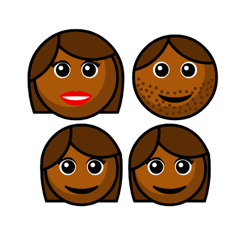 Family - Woman: Medium-Dark Skin Tone, Man: Medium-Dark Skin Tone, Girl: Medium-Dark Skin Tone, Girl: Medium-Dark Skin Tone Family - Woman: Medium-Dark Skin Tone, Man: Medium-Dark Skin Tone, Girl: Medium-Dark Skin Tone, Girl: Medium-Dark Skin Tone