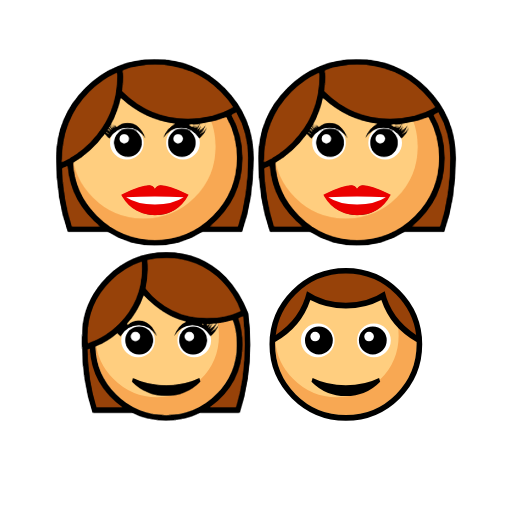Family - Woman: Medium-Light Skin Tone, Woman: Medium-Light Skin Tone, Girl: Medium-Light Skin Tone, Boy: Medium-Light Skin Tone Family - Woman: Medium-Light Skin Tone, Woman: Medium-Light Skin Tone, Girl: Medium-Light Skin Tone, Boy: Medium-Light Skin Tone