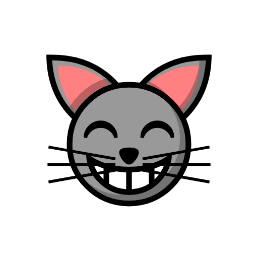 Grinning Cat with Smiling Eyes Grinning Cat with Smiling Eyes