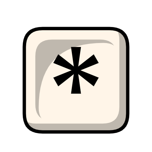 Keycap Asterisk Keycap Asterisk