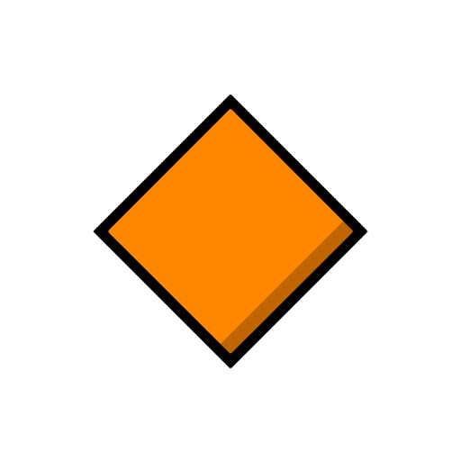 Large Orange Diamond Large Orange Diamond