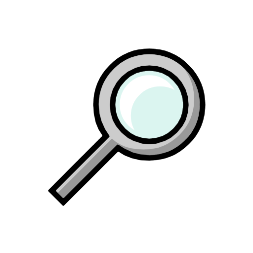 Magnifying Glass Tilted Right Magnifying Glass Tilted Right