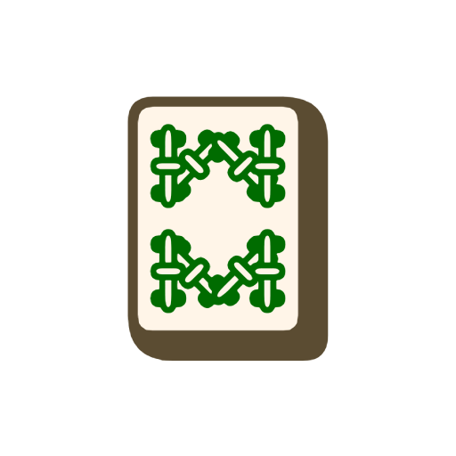 Mahjong Tile Eight of Bamboos Mahjong Tile Eight of Bamboos