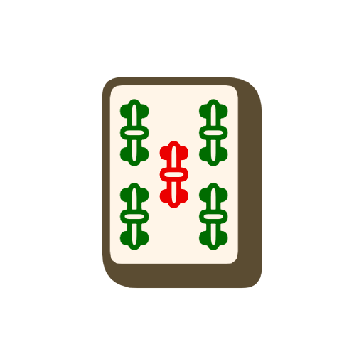 Mahjong Tile Five of Bamboos Mahjong Tile Five of Bamboos