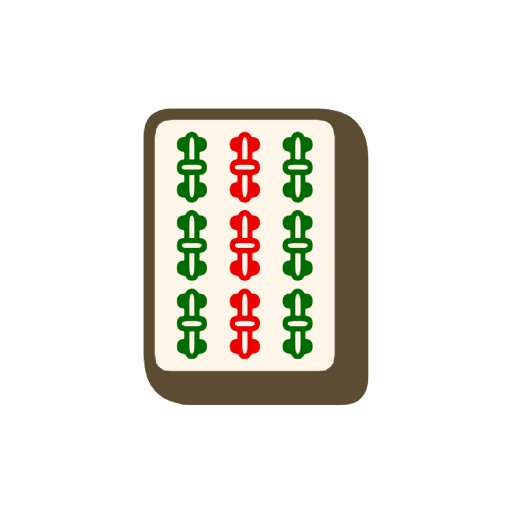 Mahjong Tile Nine of Bamboos Mahjong Tile Nine of Bamboos