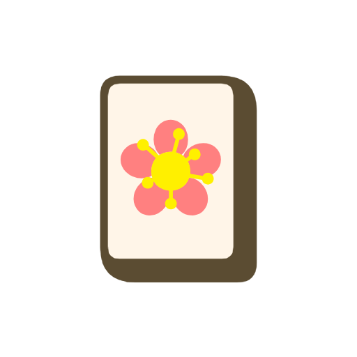 Mahjong Tile Plum Mahjong Tile Plum