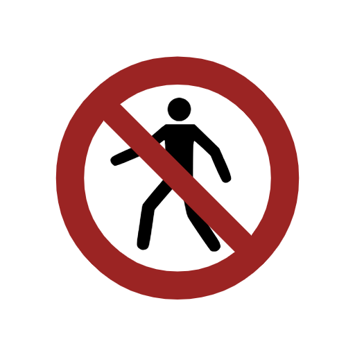 No Pedestrians No Pedestrians