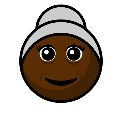 Old Woman: Dark Skin Tone Old Woman: Dark Skin Tone