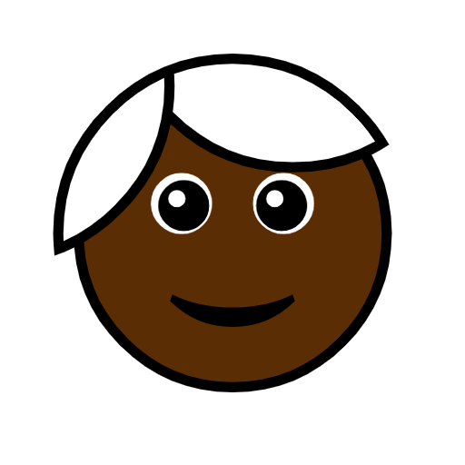 Person: Dark Skin Tone, White Hair Person: Dark Skin Tone, White Hair