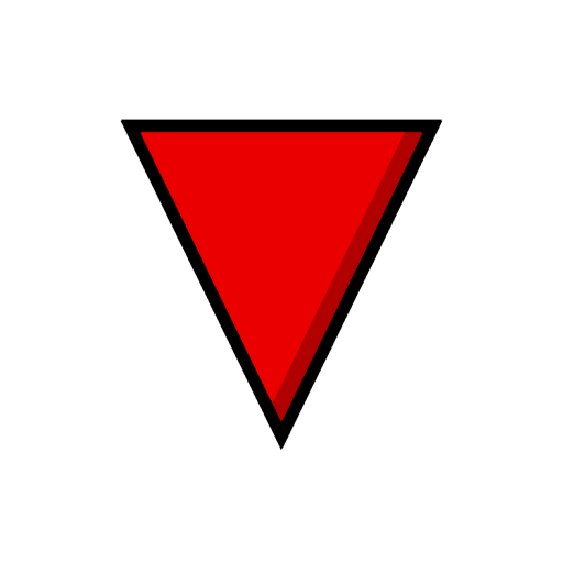 Red Triangle Pointed Down Red Triangle Pointed Down