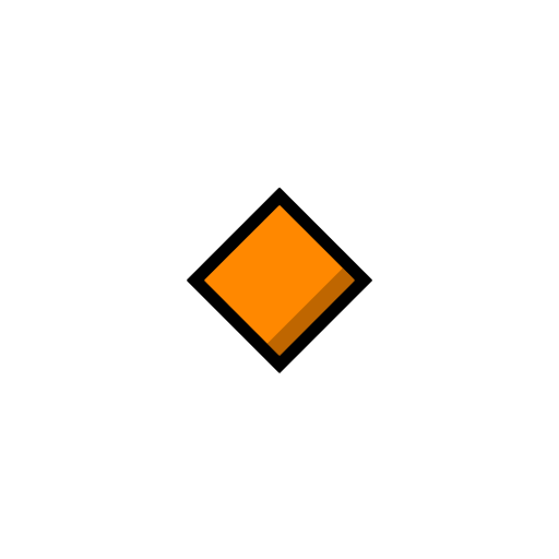 Small Orange Diamond Small Orange Diamond