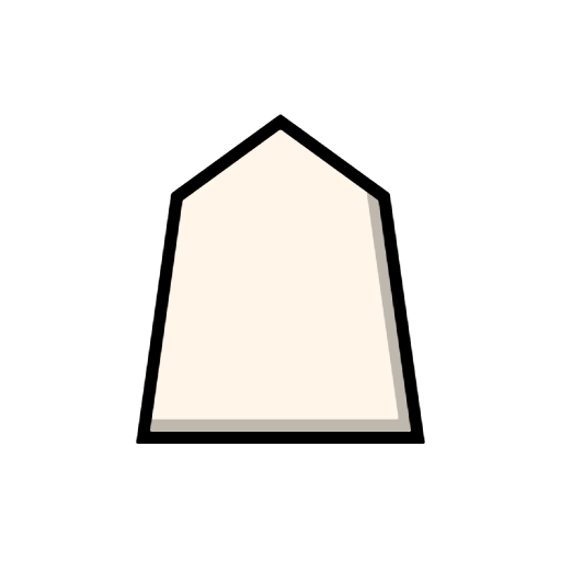 White Shogi Piece White Shogi Piece