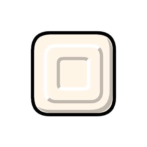 White Square Button White Square Button