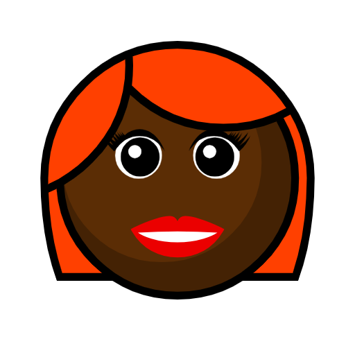Woman: Dark Skin Tone, Red Hair Woman: Dark Skin Tone, Red Hair