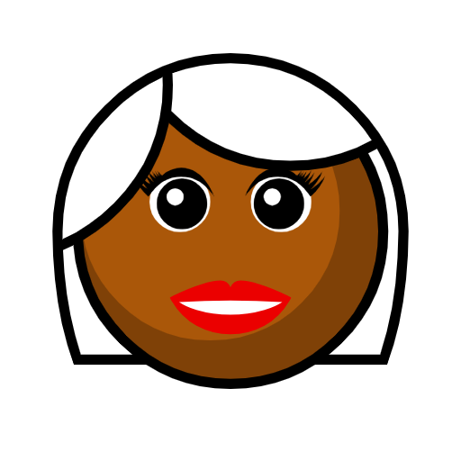 Woman: Medium-Dark Skin Tone, White Hair Woman: Medium-Dark Skin Tone, White Hair