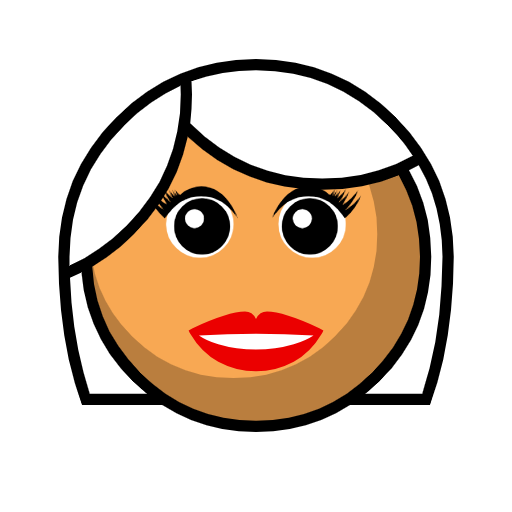Woman: Medium Skin Tone, White Hair Woman: Medium Skin Tone, White Hair