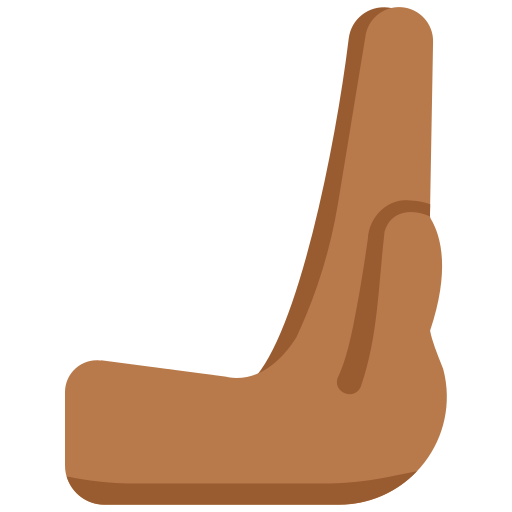 Rightwards Pushing Hand: Medium-Dark Skin Tone