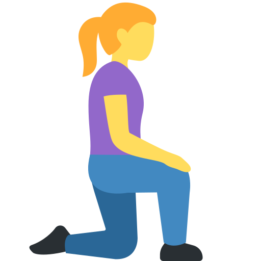 Woman Kneeling Facing Right